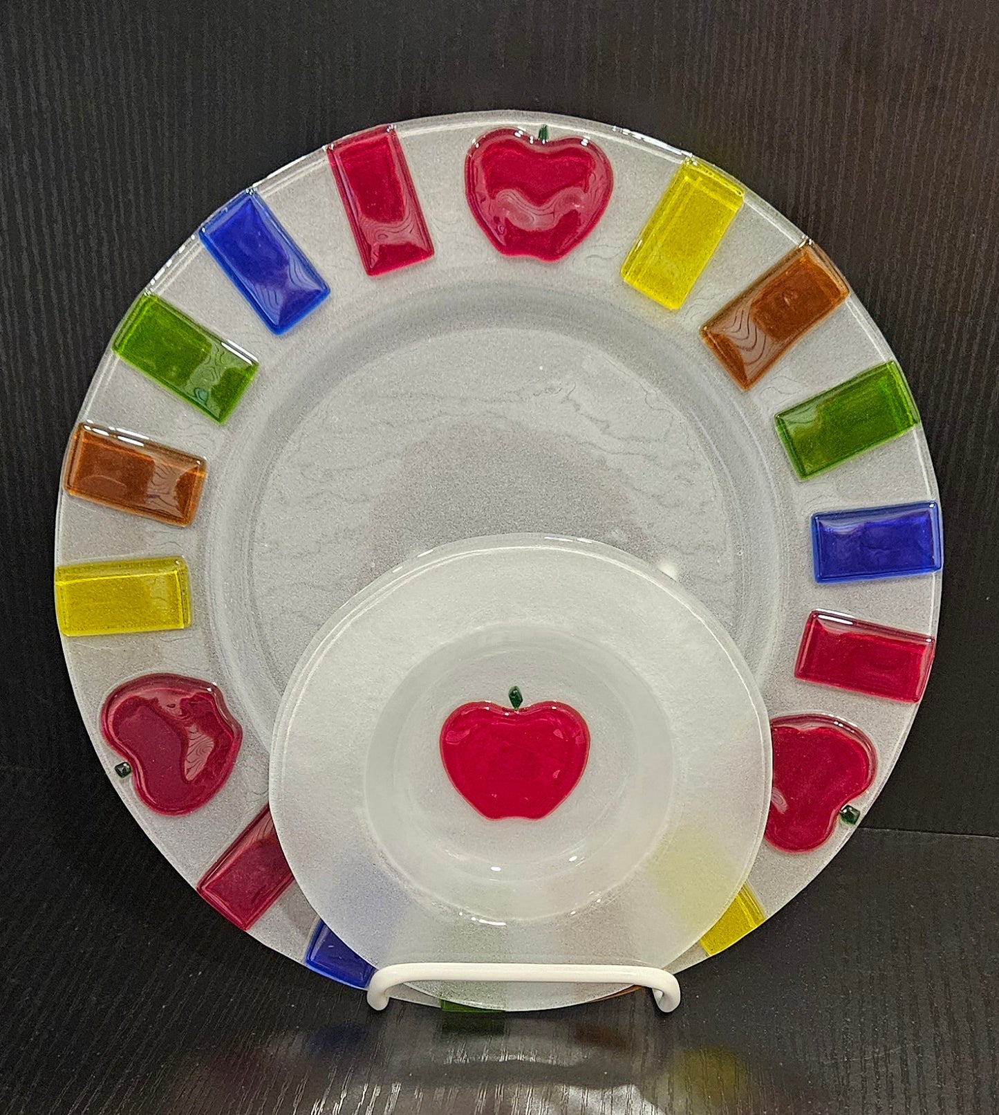 Dish – Apple Plate with Honey Bowl