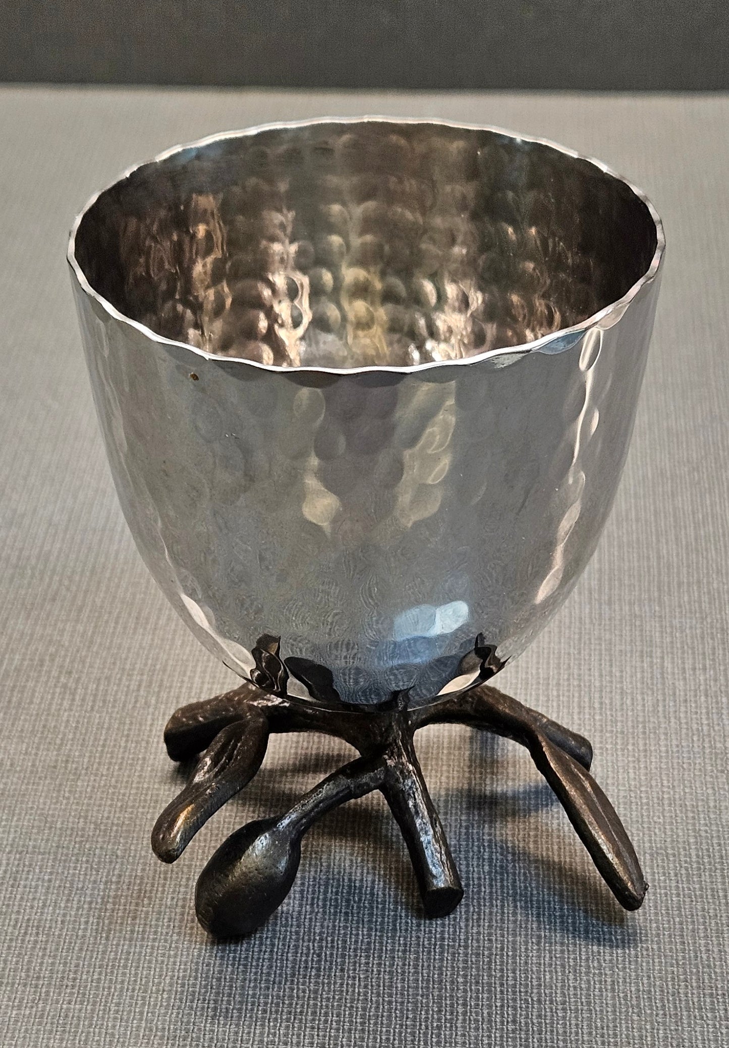 Kiddush Cup with Olive Branch Design
