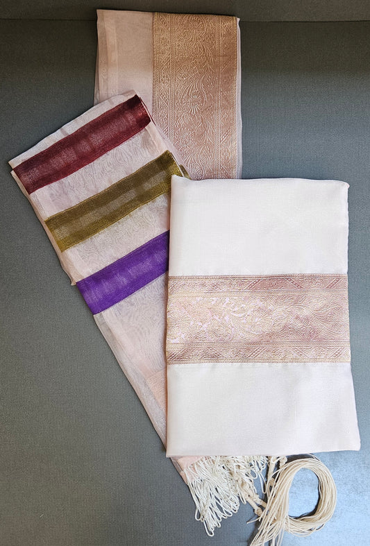 Tallit Set – Pink with Stripes