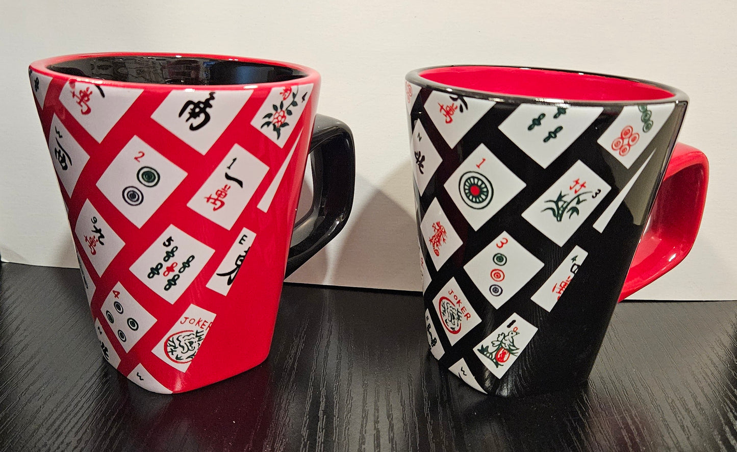 Mugs with Mah Jong Design