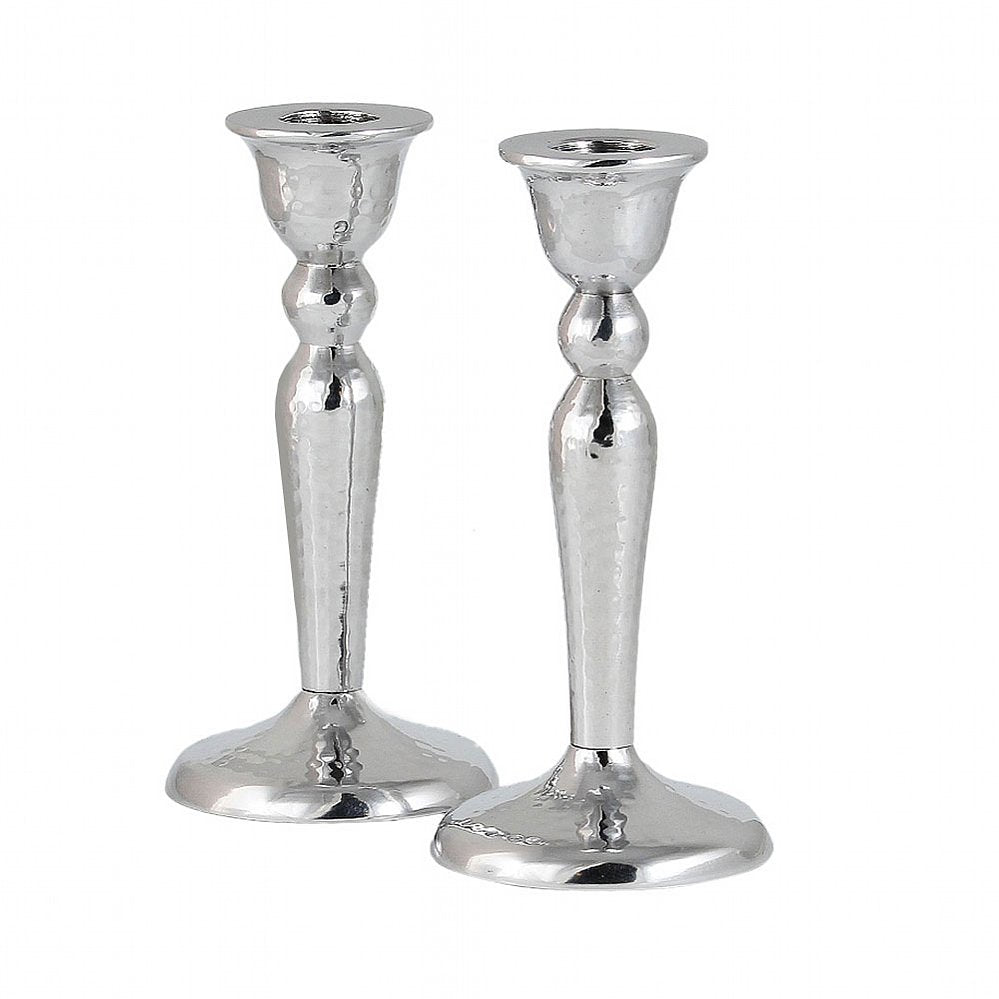 Shabbat Candlesticks – Hammered Finish