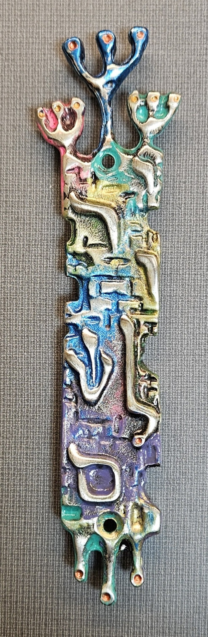 Mezuzah with Kotel Wall Design