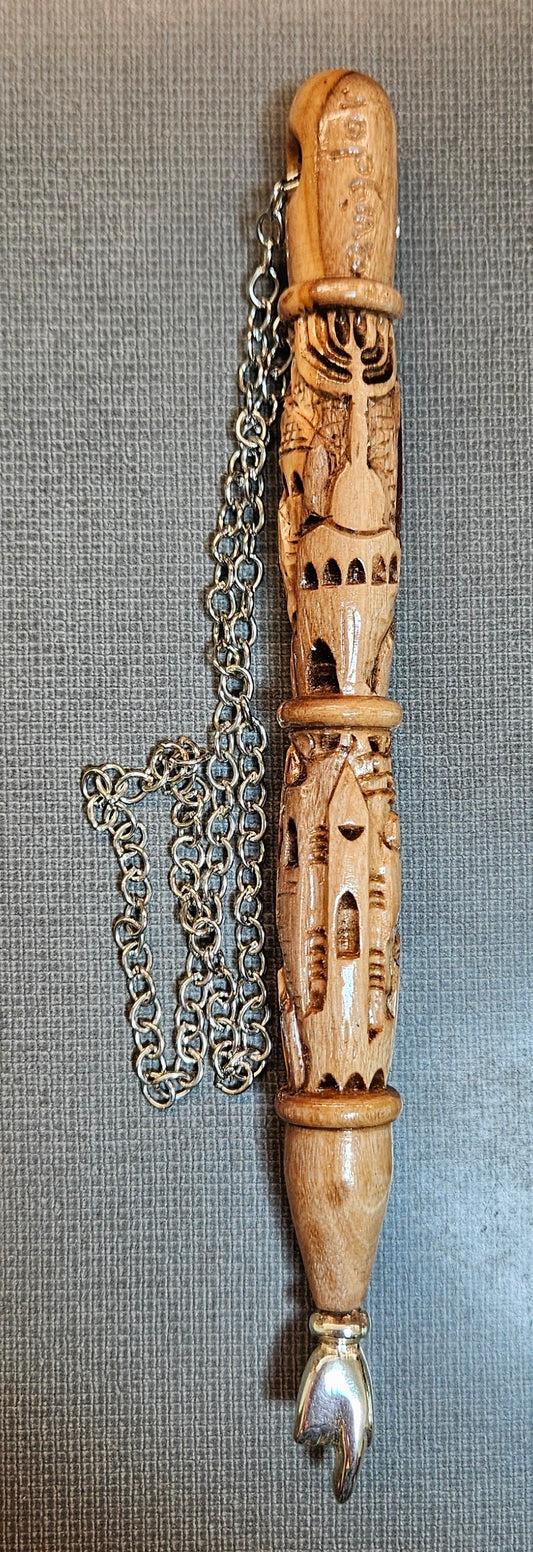 Yad – Medium Wood with Jerusalem Images