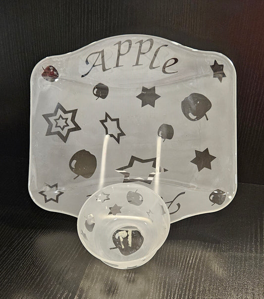 Dish – Apple Plate with Honey Bowl