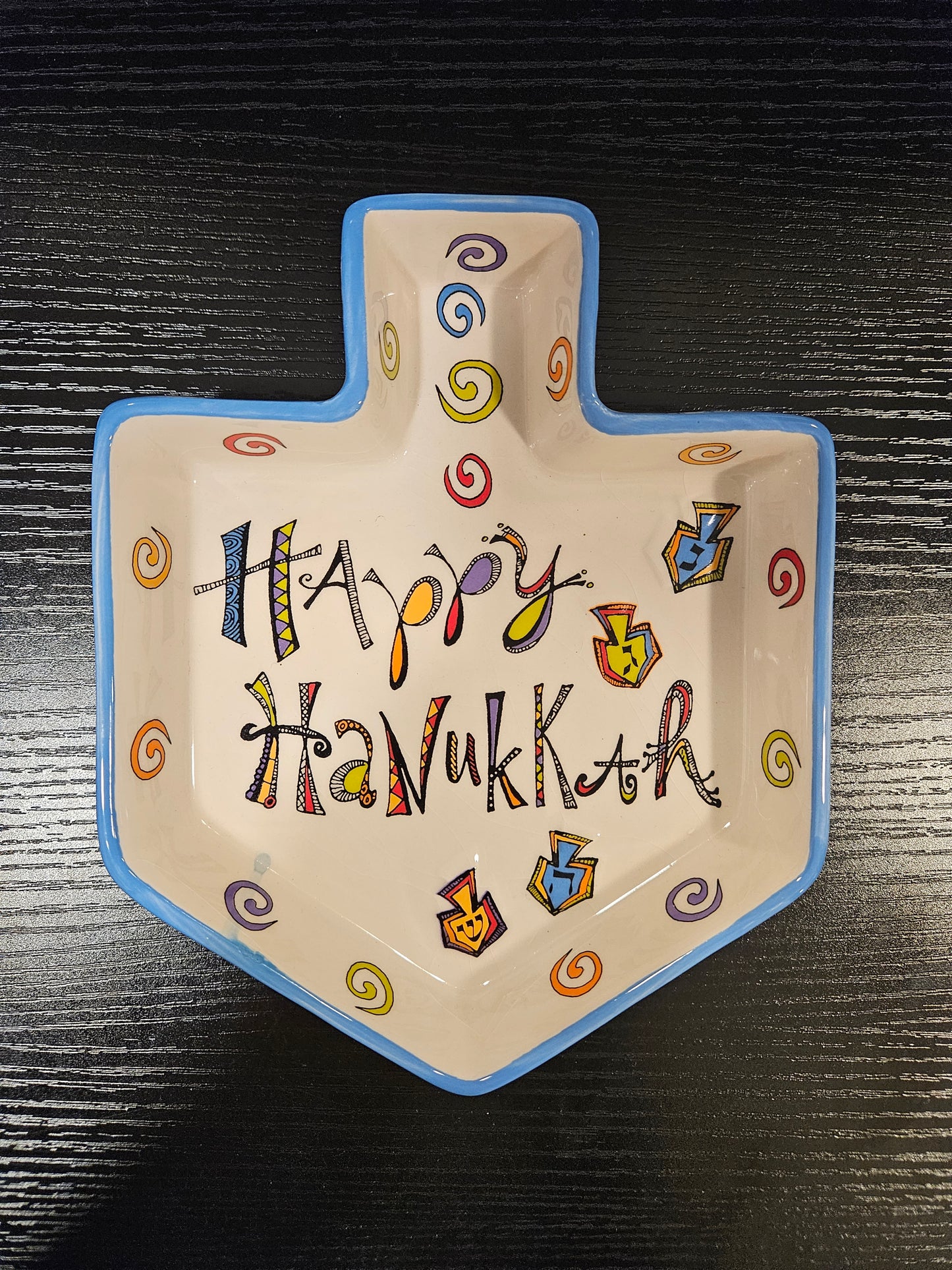 Hanukkah Dish – Dreidel Shape