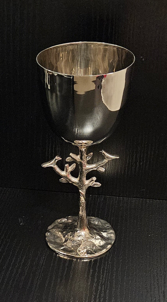 Kiddush Cup – Branch and Dove Design