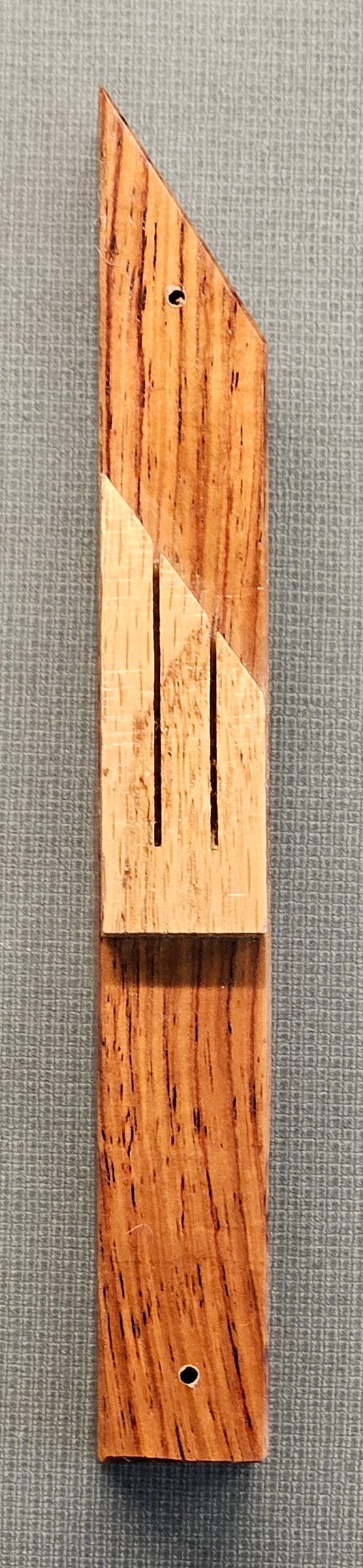 Mezuzah Made of Two Woods