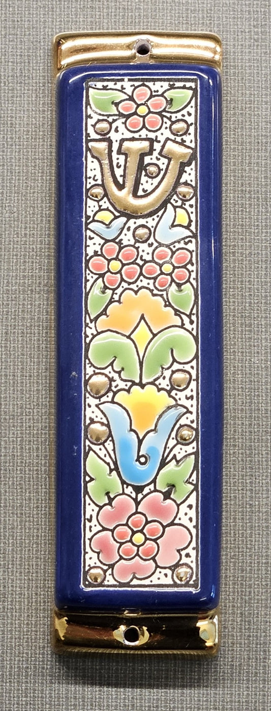 Mezuzah with Floral Design
