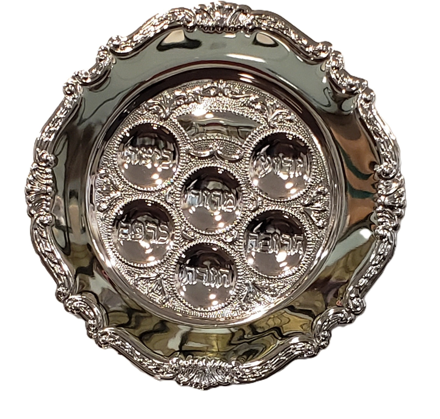Passover Silver Seder Plate