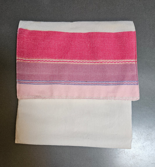 Tallit Bag – Ivory and Pink