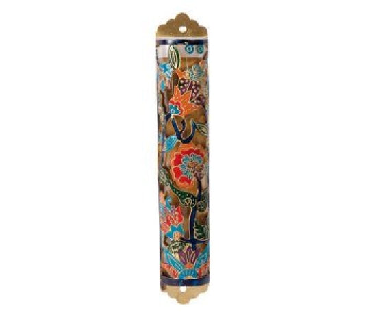 Mezuzah with Large Flowers