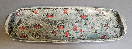 Platter – Rectangle with Pomegranates