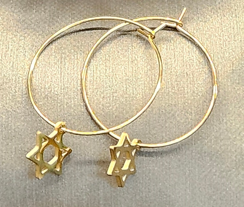 Earrings – Hoop with Star