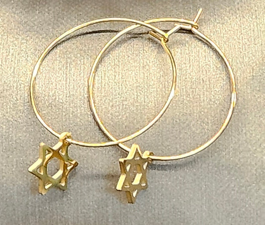 Earrings – Hoop with Star