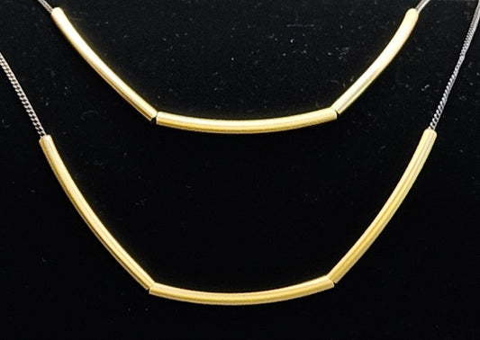 Necklace with Gold Bars