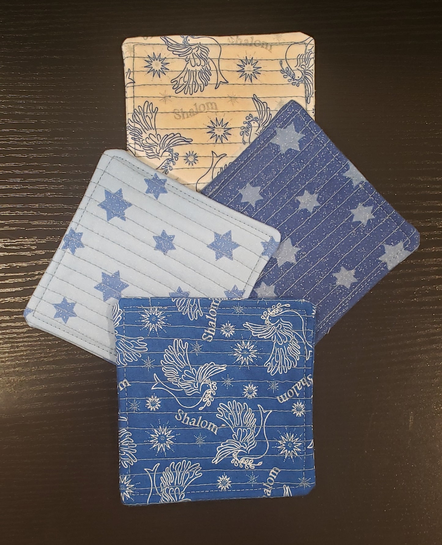 Coasters – Blue Fabric