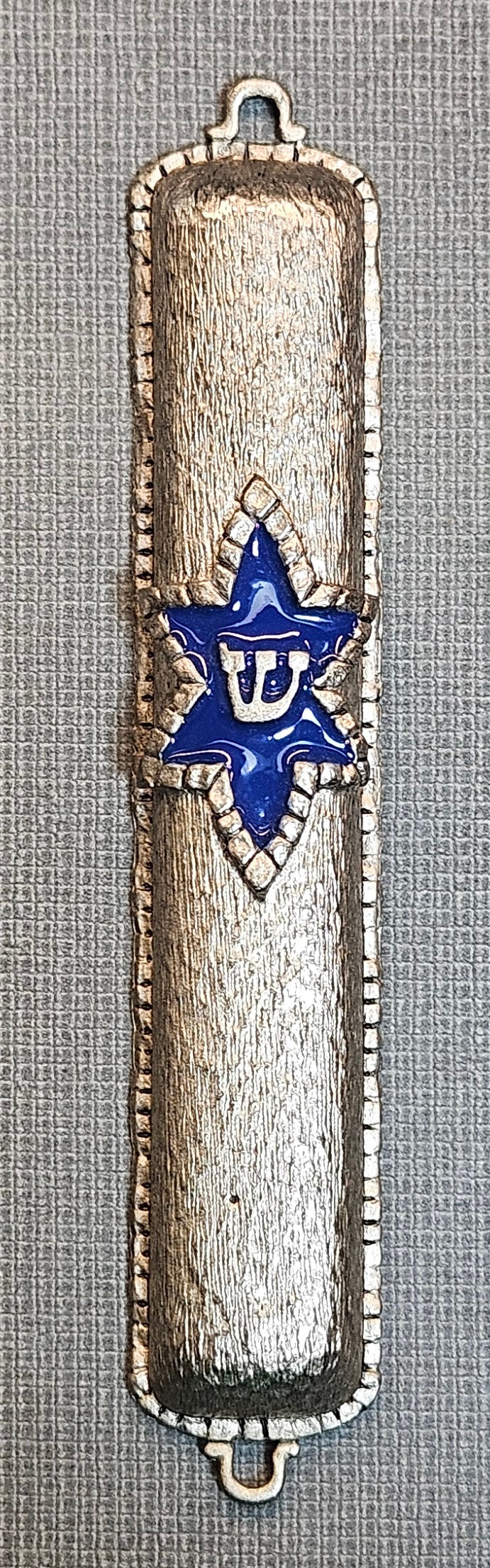 Mezuzah with Enamel Star