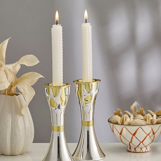 Shabbat Candlesticks with Tree of Life Design