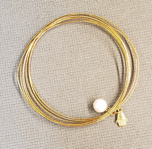 Bracelet – Bangle with Pearl