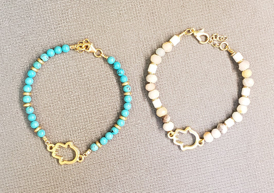Bracelet – Hamsa with Beads