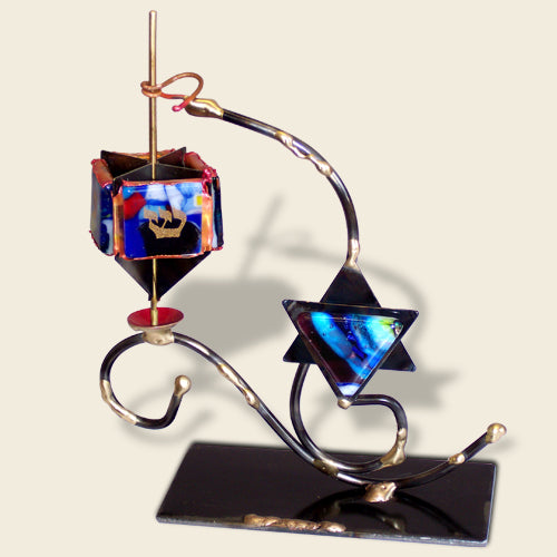 Dreidel on Star Stand