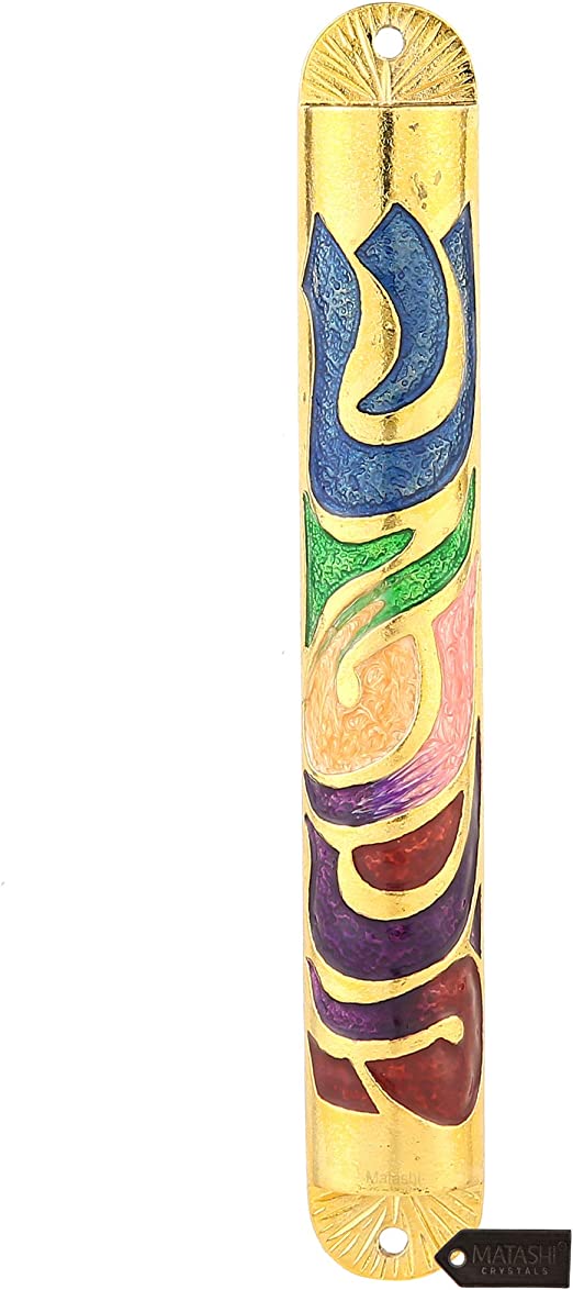 Mezuzah by Matashi - Multi Color Enamel