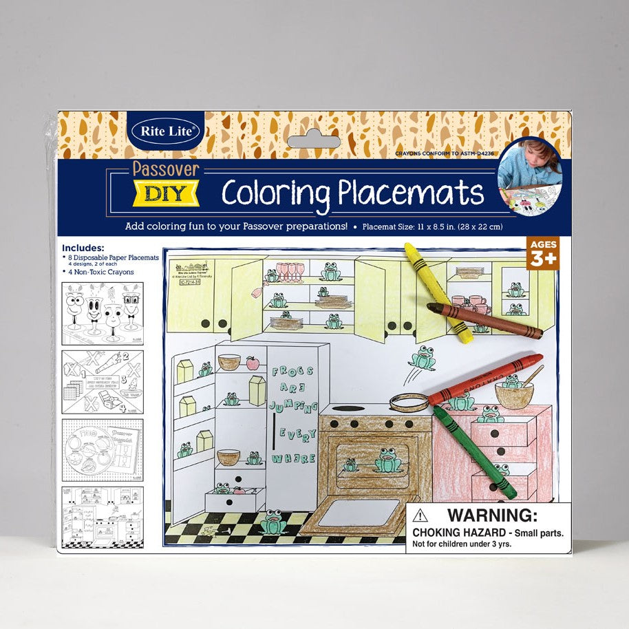 Passover Coloring Placemat Kit