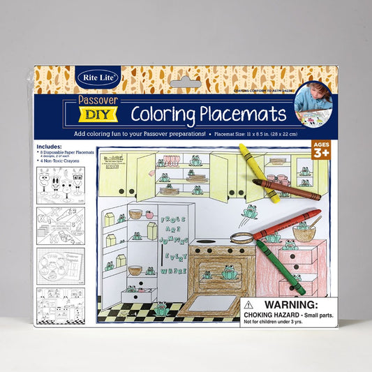 Passover Coloring Placemat Kit