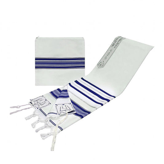 Tallit Set – Blue and Silver