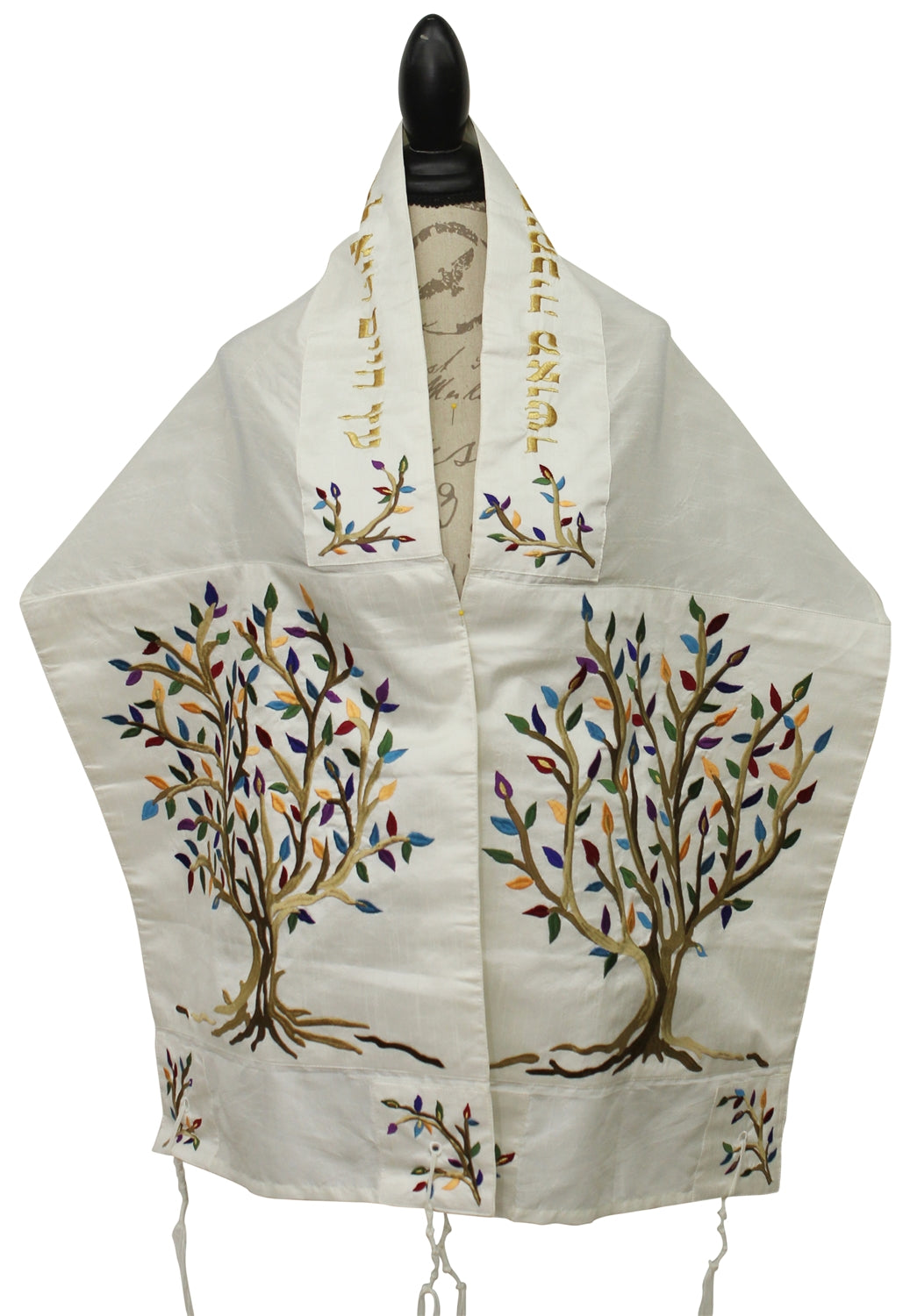 Tallit Set – Embroidered Tree of Life