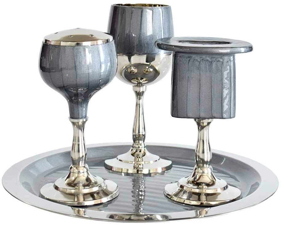 Havdalah Set - Aluminum Covered with Enamel